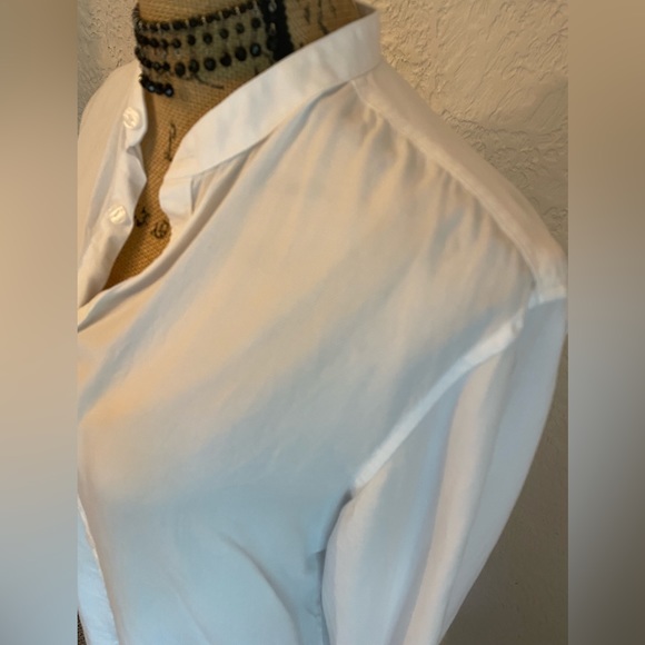 Calvin Klein Button Down Shirt with Band Collar - Picture 3 of 6